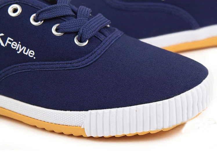  New style Feiyue plain lovers shoes blue Detail image